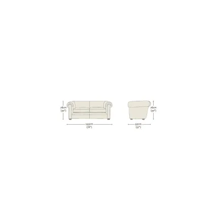 Hampton 3 Seater Sofa Essential Brown - In Stock from Sofas by Saxon UK