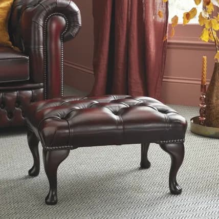 Queen Anne Footstool - Sale from Sofas by Saxon UK