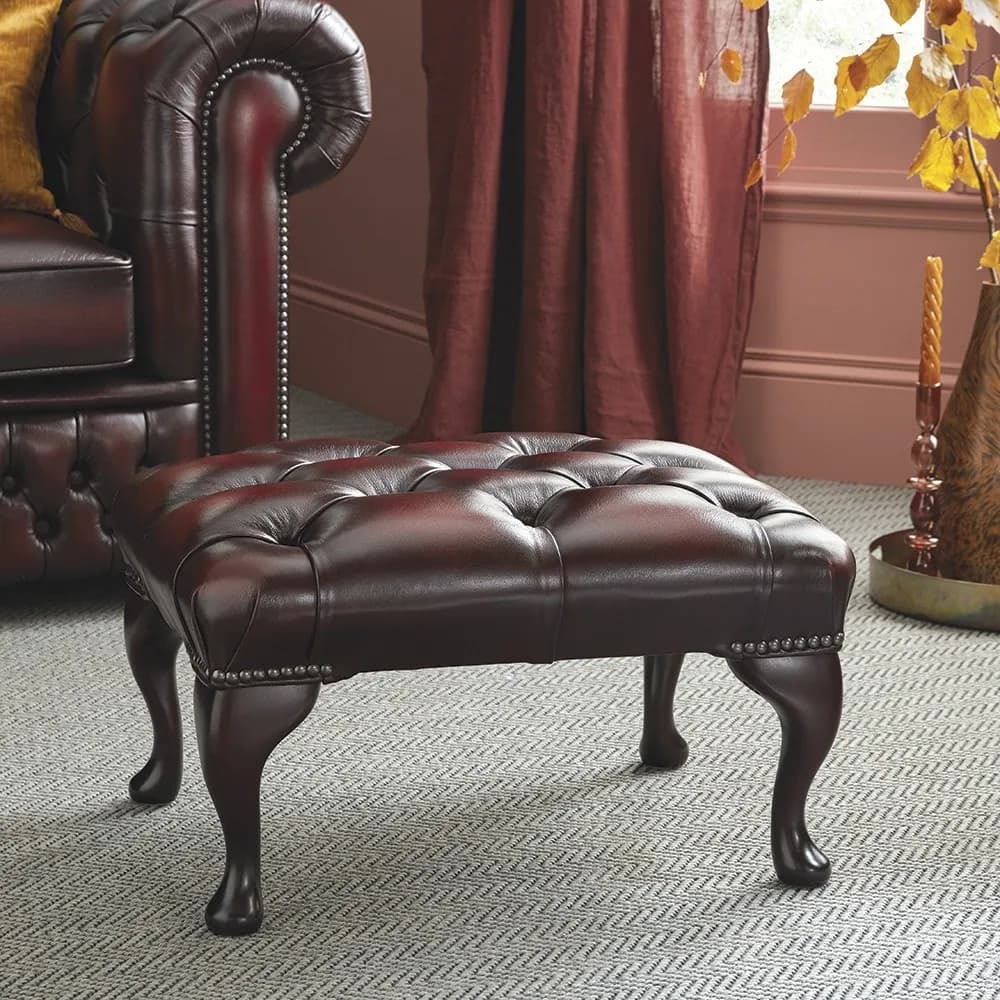 Queen Anne Footstool - Sale from Sofas by Saxon UK